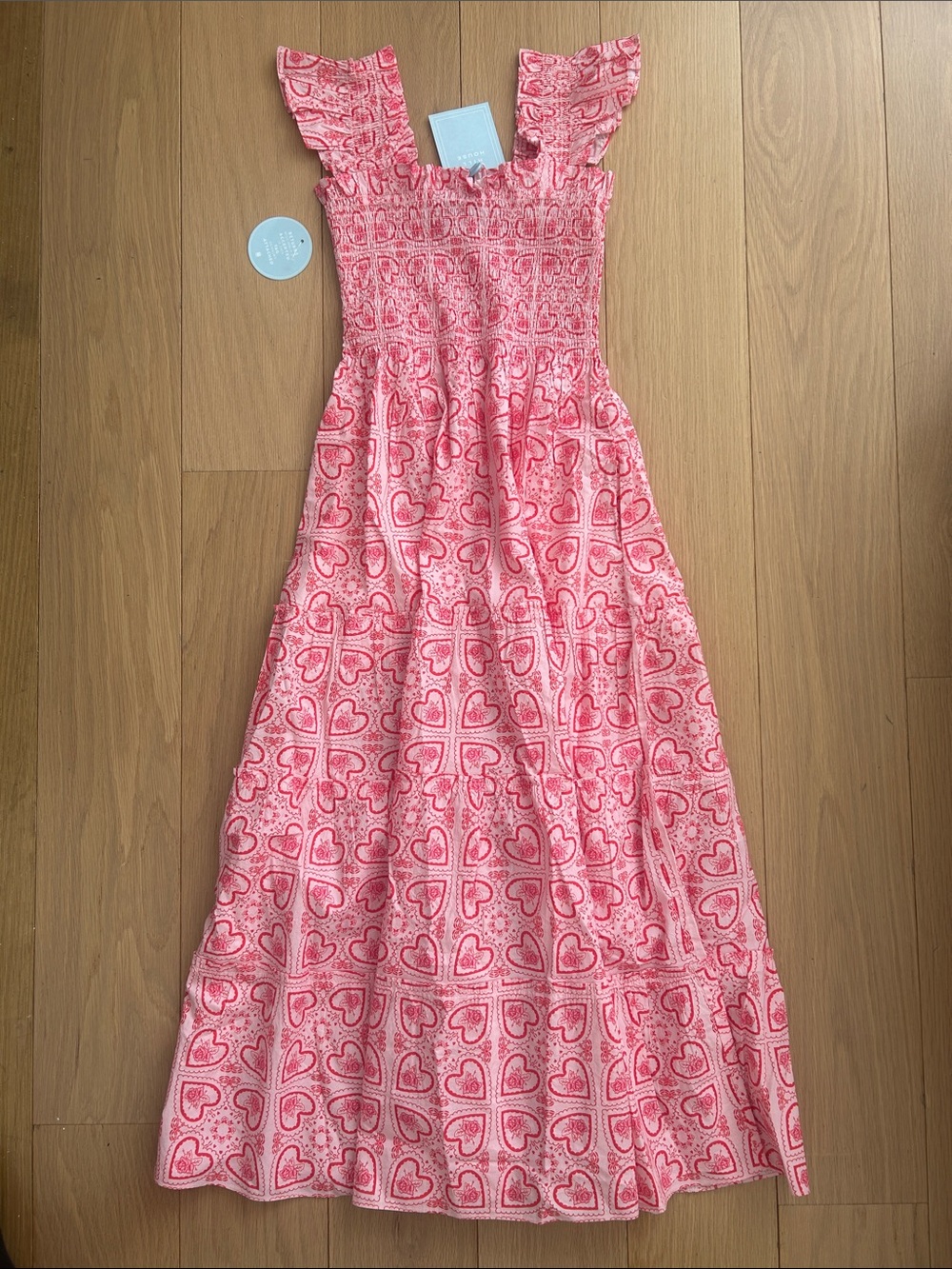 Hill House Home pink ruffle dress - Picture 2 of 3
